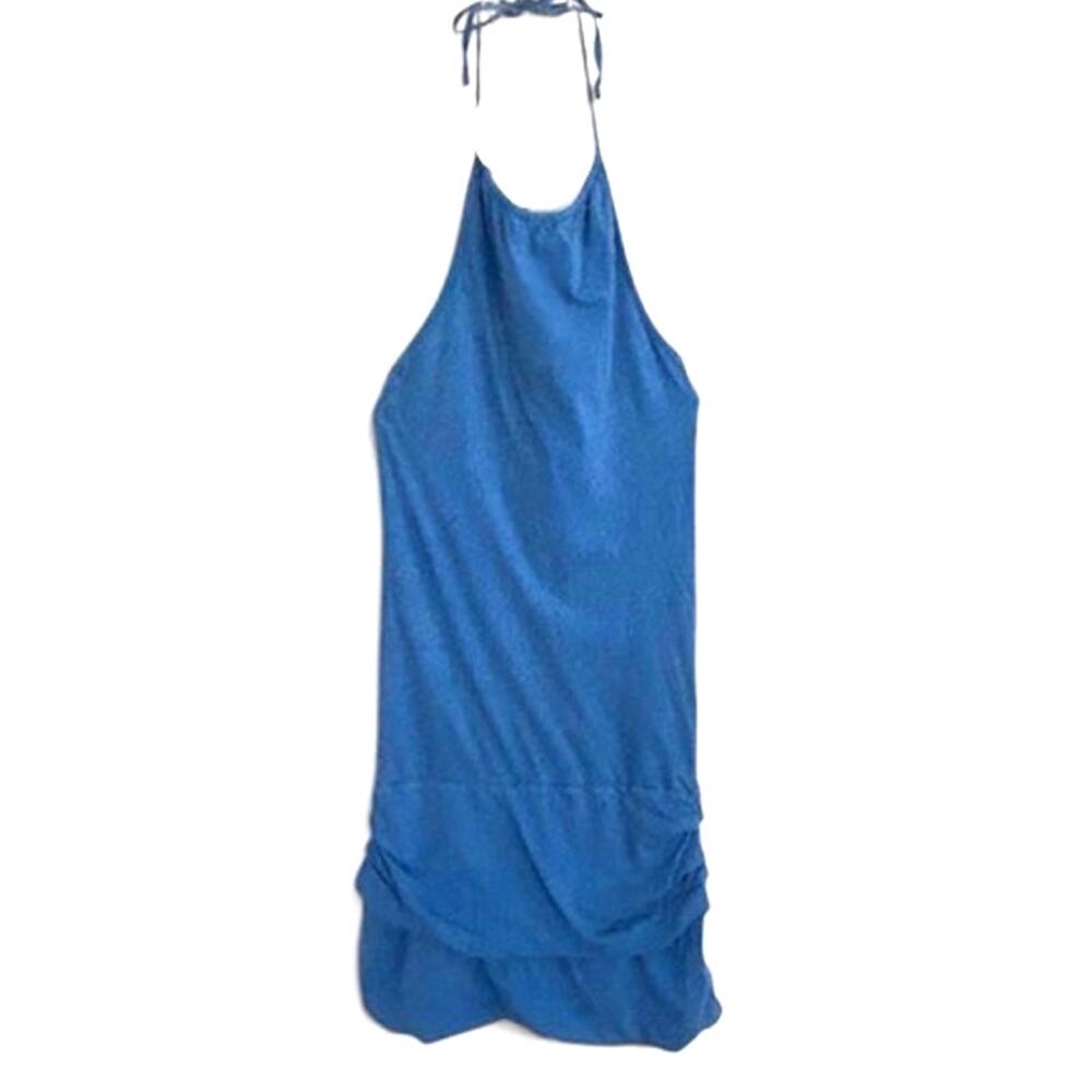 Vintage Organic Cotton Halter Cover Up, Y2K Avita Size Small